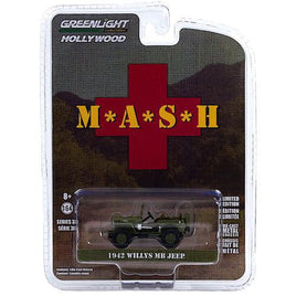 MASH 1942 Willys MB Jeep Greenlight Hollywood 1/64