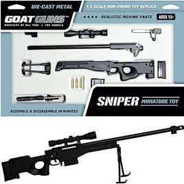 Goat Guns Miniature Sniper Model Black Rifle Diecast Toy 1:3 Scale