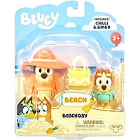 Beach Day Chilli & Bingo Bluey & Friends Figure Set 2"