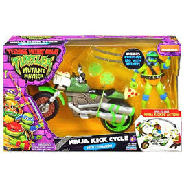 Teenage Mutant Ninja Turtles: Mutant Mayhem Ninja Kick Cycle with Leonardo Action Figure 4.5"