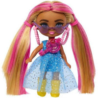 Barbie Extra Mini Minis Doll with Pink & Blonde Hair 3"