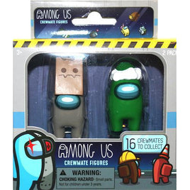 Among Us Crewmate Figures 2"  Gray & Green