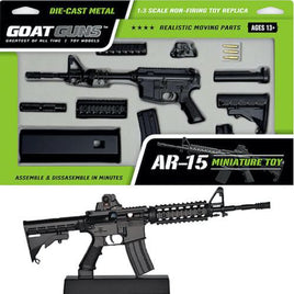 Goat Guns Miniature AR15 Model Black Diecast Toy 1:3 Scale