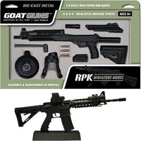 Goat Guns Miniature RPK Machine Gun Black Diecast Toy 1:3 Scale