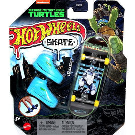 Teenage Mutant Ninja Turtles Leonardo Hot Wheels Skate Fingerboard and Shoes