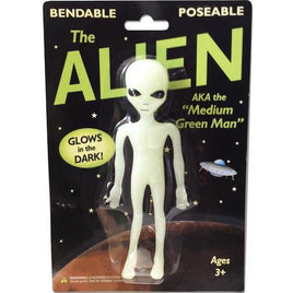 The Alien Glow-In-the-Dark Bendable Action Figure 7"