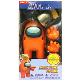 Among Us Orange Action Figure 4" with Interchangeable Parts