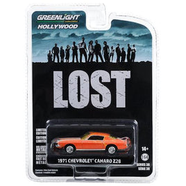 Lost 1971 Chevrolet Camaro Z28 Greenlight 1/64