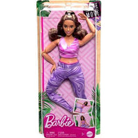 Yoga Barbie Made To Move Doll 10.5" (Purple Pants & Pink Shirt)