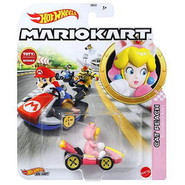 Cat Peach Standard Kart Hot Wheels Super Mario Kart Diecast 1/64