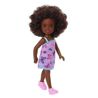 Barbie Chelsea Doll with Black Curly Hair 6"