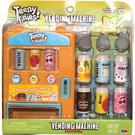 Teeny Tinies Beverage Edition Toy Vending Machine (Gold)