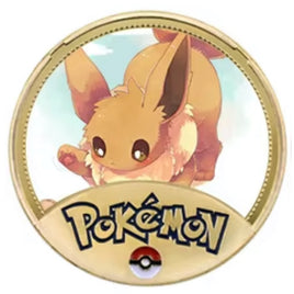 Evee Pokeball Pokemon Collectible Coin