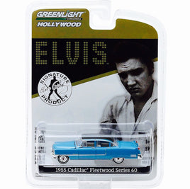 Elvis 1955 Cadillac Fleetwood Blue Greenlight 1/64