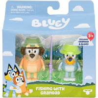 Bluey and Grandad Fishing with Grandad Bluey & Friends Figure Set 2"