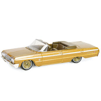 1964 Chevy Impala Convertible Gold California Lowriders Greenlight 1/64 Series 5