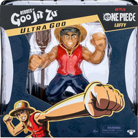 One Piece Luffy Ultra Gold Heroes of Goo Jit Zu Figure 7"