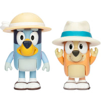 Bluey and Bingo On Holiday Bluey & Friends Figure Set 2"