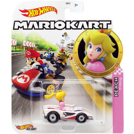 Princess Peach P-Wing Hot Wheels Mario Kart 1/64 Diecast