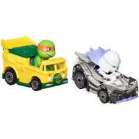 Shredder vs. Michelangelo Hot Wheels Racer Verse Diecast Vehicle 1:64