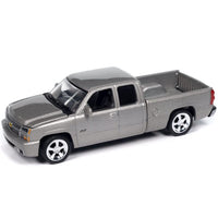 2006 Chevy Silverado SS Silver Auto World Diecast Car 1:64