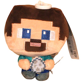 Steve Minecraft Plush Backpack Clip 5"