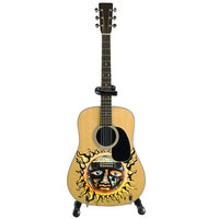 Sublime Large Sun Logo Natural Finish Acoustic Mini Guitar