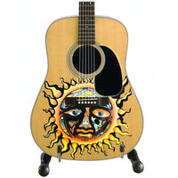 Sublime Large Sun Logo Natural Finish Acoustic Mini Guitar