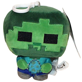 Zombie Minecraft Plush Backpack Clip 5"