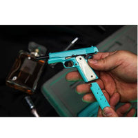 Goat Guns Miniature 1911 Light Blue Model Diecast Toy Pistol 1:2.5 Scale