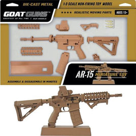 Goat Guns Miniature AR15 Coyote Model Diecast Toy 1:3 Scale