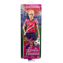 Soccer Player w/Red Top Barbie You Can Be Anything Doll 10.5"